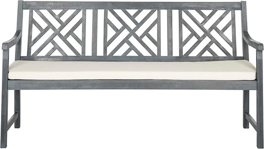 Safavieh PAT6738A Outdoor Collection Bradbury 3 Seat Bench