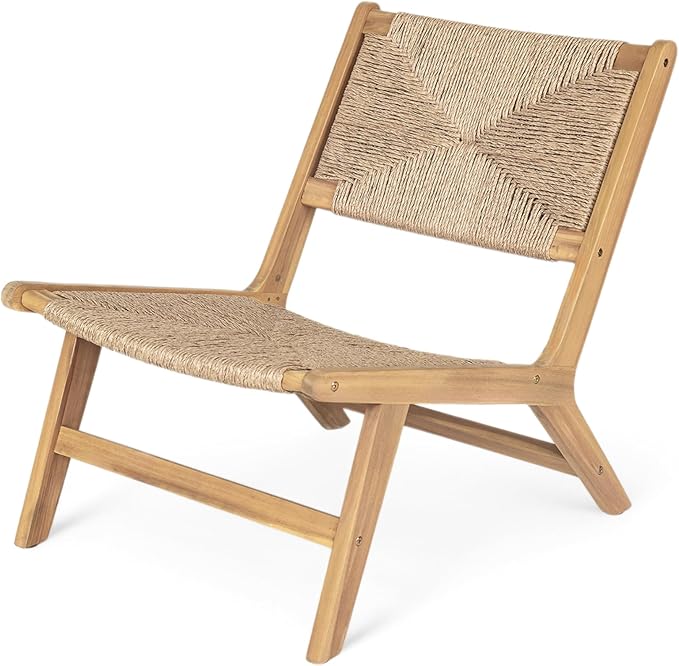 Christopher Knight Home Oner Lounge Chair Outdoor Set of 2, Sturdy Acacia Wood Armless Chair - Photo 10