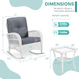 MEETWARM 3 Pieces Patio Conversation Set - Photo 4