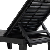 Outdoor Chaise Lounge Chair Set of 2 with 5 Position Adjustable Backrest, Water-Resistant Tanning Chair Recliner - Photo 7
