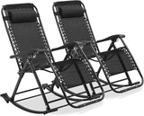 MoNiBloom Rocking Lounger Outdoor Chair Set of 2 - Photo 1