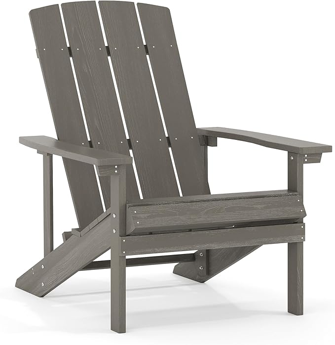 Flash Furniture Charlestown Indoor/Outdoor Faux Wood Adirondack Chair - Photo 1