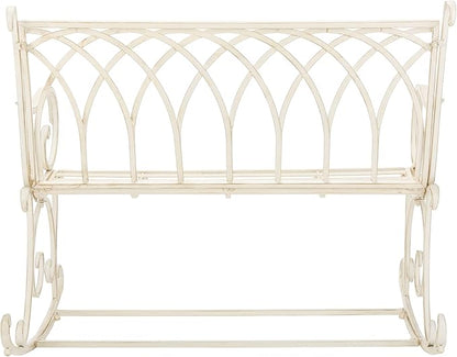 Safavieh PAT5021A Outdoor Collection Ressi Pearl White Rock Bench