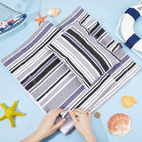 GORGECRAFT Beach Sling Chair Canvas Cloth with Pillow 44x17 Grey and Black Stripes Casual Lounge Chair Replacement - Photo 2