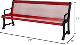 COATEDOUTDOORFURNITURE Coated Outdoor Furniture Heavy-Duty Outdoor Bench Thermoplastic Coated, Expanded Metal - Photo 2