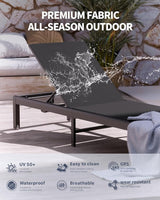 Aluminum Lounge Chairs Outdoor Chaise Furniture - Photo 4