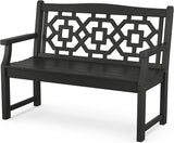 Martha Stewart by POLYWOOD Chinoiserie 48" Outdoor Bench for Patio, Porch & Backyard - Photo 1