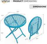 VINGLI Patio Folding Side Table - Photo 3