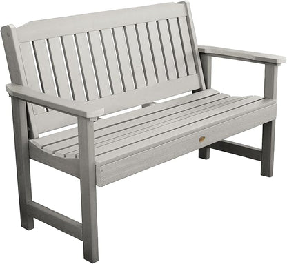 highwood Lehigh Garden Bench, 5 feet, Harbor Gray