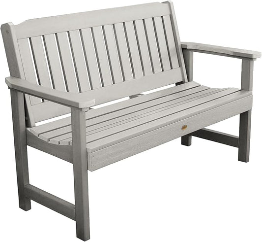 highwood Lehigh Garden Bench, 5 feet, Harbor Gray