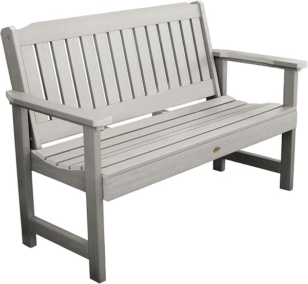 highwood Lehigh Garden Bench, 5 feet, Harbor Gray