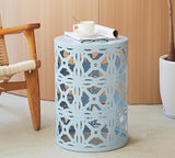 HFHOME Set of 3 Metal Outdoor Side Table, Nesting Round Coffee Table for Indoor Outdoor - Photo 9