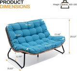 Crestlive Products Outdoor Loveseat 2PCS, Patio Conversation Set - Photo 2
