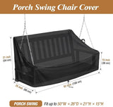 Kasla Porch Swing Seat Cover, Waterproof Swing Covers for Outdoor Patio Swings & Garden Hammock Glider & Hanging Swing - Photo 2