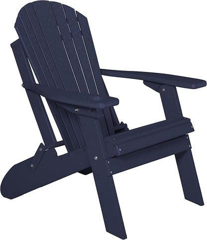 Furniture Barn USA Poly Folding Adirondack Chair with Smart Phone Holder, Patriot Blue