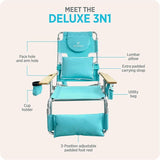 Ostrich the Deluxe 3N1 Lightweight Lawn Beach Reclining Lounge Chair with Footrest, Outdoor Furniture for Patio, Balcony - Photo 6