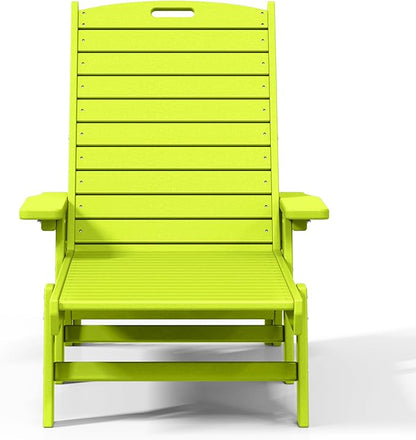 WestinTrends Malibu Poly Reclining Chaise Lounge Lime