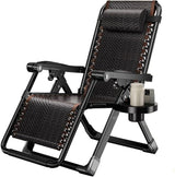 Generic Adjustable Steel Mesh Lounge Chair Beach Chairs w/Removable Cushion, Upgraded Lock and Cup Holder - Photo 5