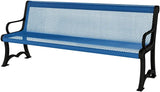 COATEDOUTDOORFURNITURE Heavy-Duty Outdoor Bench Thermoplastic Coated, Expanded Metal, Commercial-Grade Garden Bench - Photo 1