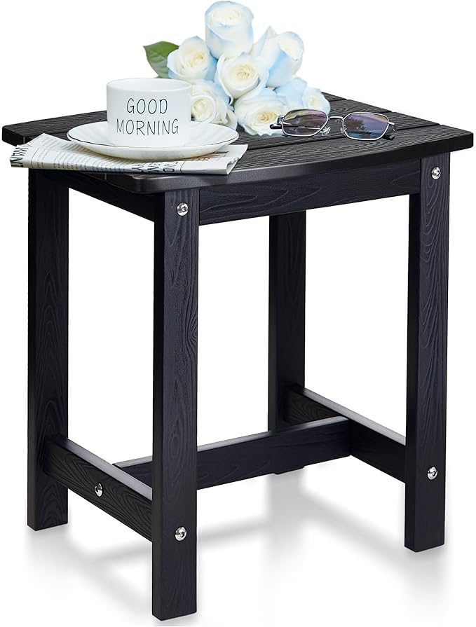 Y&M Outdoor Side Table, HIPS Adirondack Small Single Table, Waterproof Square Outside Table - Photo 1