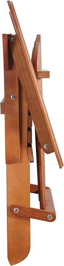 W Home SW2005WN Built-in Ottoman Adirondack Chair, Walnut