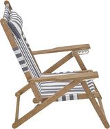 Lavish Home Beach Chair - Outdoor Weather-Resistant Wood Folding Chair with Backpack Straps - 4-Position Reclining Seat - Photo 5