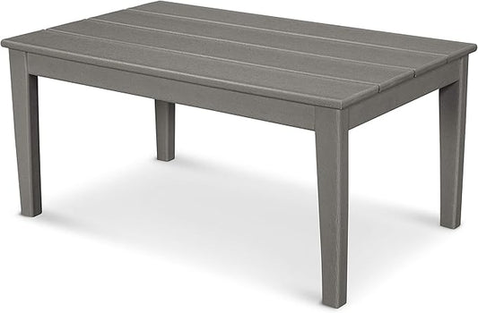 POLYWOOD® Newport 22" x 36" Coffee Table, Slate Grey