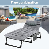 Slsy Folding Chaise Patio Lounge Chairs, Outdoor Reclining Patio Chairs - Photo 5