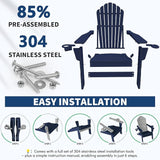 Plawdlik [2026 Upgraded Folding Adirondack Chair, 37.8" Extra High Back & 20.3" Wide Seat with Dual Cup Holders - Photo 8