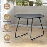 MoNiBloom Black Outdoor Patio Side Table - Photo 8