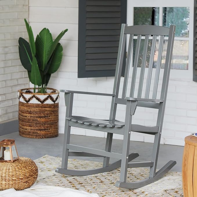 Cambridge Casual Bentley Porch Rocking Chair, Slate Gray