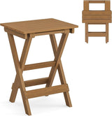 LUE BONA 27 inch Folding Side Table, HDPS Outside End Table for Patio, Porch, Deck, Pool, Weather Resistant - Photo 1