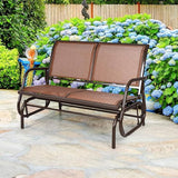 LDAILY LUARANE Swing Glider Chair, Heavy-Duty Steel Frame 2-Person Outdoor Swing Bench - Photo 8