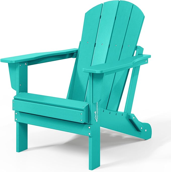 Costaelm 3 piece Patio Set, Outdoor Modern Adirondack Table and Chairs - Photo 3