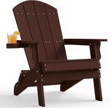 YEFU Adirondack Chair, Oversized Plastic Adirondack Chair Folding Outdoor Chairs with cup holder - Photo 1