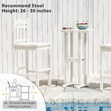 Sundale Outdoor 39 Inches Height Adirondack Bar Table, Patio HDPE Pub Height Round Counter Table - Photo 6
