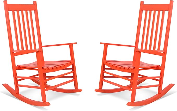 Shine Company Vermont Porch Rockers – Tuscan (Set of 2)