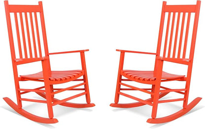 Shine Company Vermont Porch Rockers – Tuscan (Set of 2)