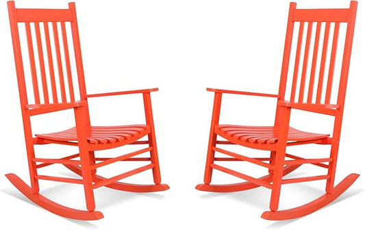 Shine Company Vermont Porch Rockers – Tuscan (Set of 2)