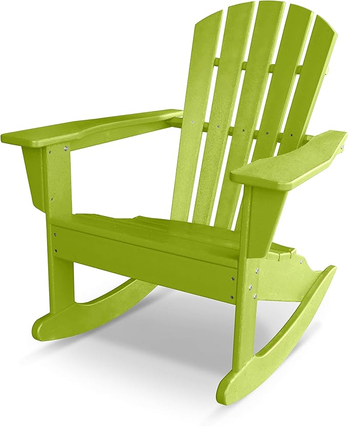 POLYWOOD® Palm Coast Adirondack Rocking Chair, Lime