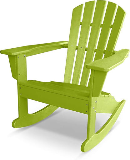 POLYWOOD® Palm Coast Adirondack Rocking Chair, Lime