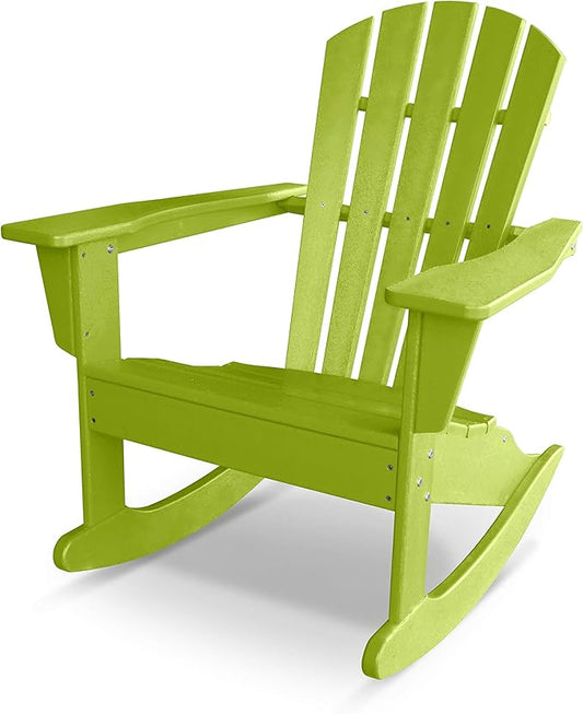 POLYWOOD® Palm Coast Adirondack Rocking Chair, Lime