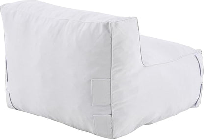 Christopher Knight Home Yanita Comfy Outdoor Bean Bag Chair, All Weather Bean Bag Chairs for Adults and Kids, Indoor/Outdoor Single Sofa, Patio Lounge Chair, Modern Outdoor Lounge Seating, Light Grey