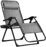 Goplus Oversized Zero Gravity Chair, XL-Extended Version, Outdoor Recliner w/Cup Holder & Detachable Headrest - Photo 1