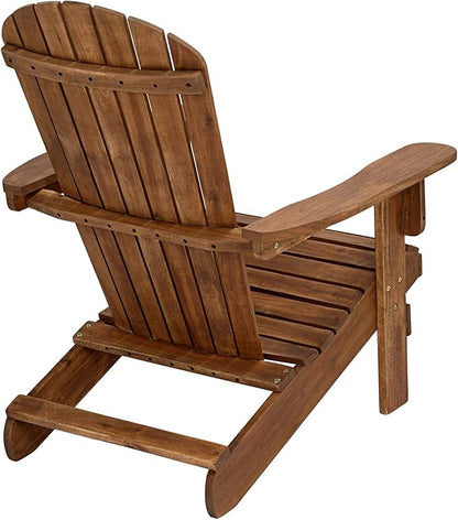 Teal Island Designs Cape Cod Natural Wood Adirondack Chair