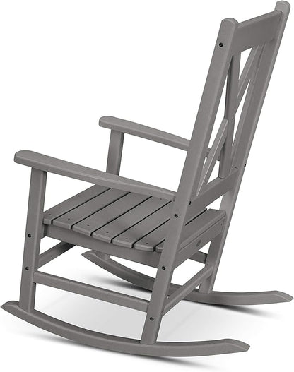 POLYWOOD® Braxton Porch Rocking Chair in White