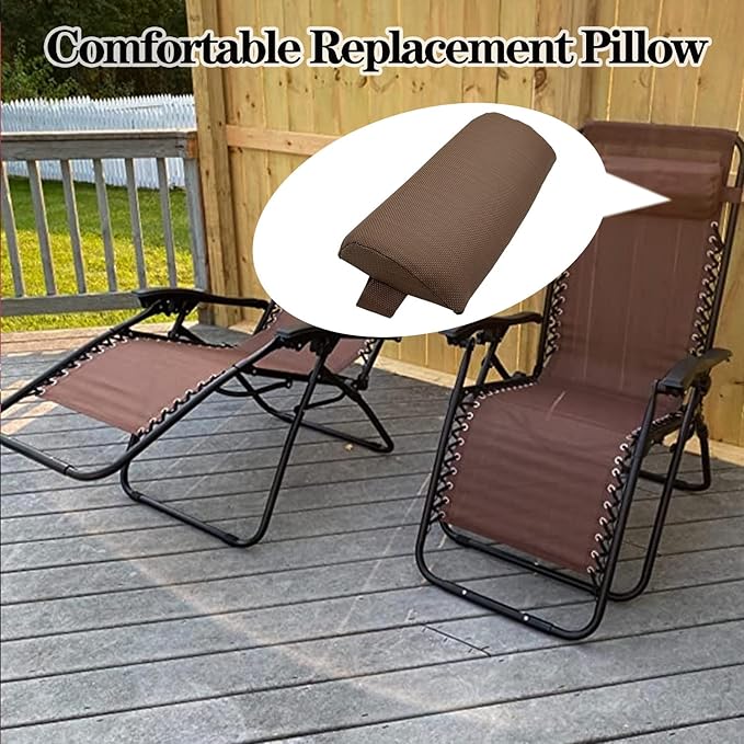 Ostlttyn Zero Gravity Chair Replacement Pillow Headrest with Elastic Band - Photo 5