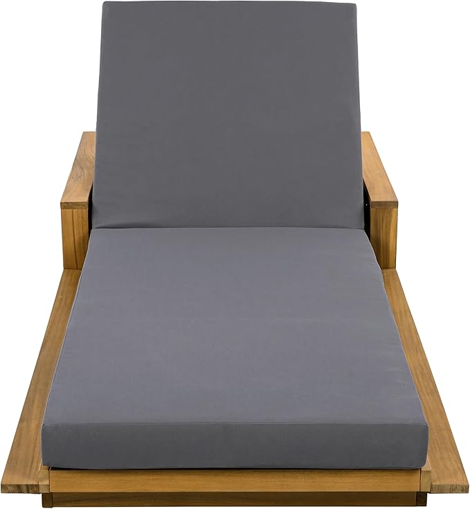 Merax Outdoor Chaise Lounge with 4-Position Adjustable Backrest - Photo 5