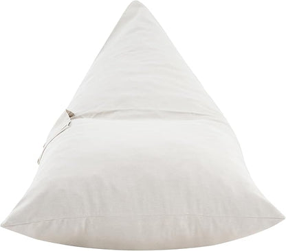 Christopher Knight Home Arlene Twist Outdoor Bean Bag Chair, Fabric Bean Bag Lounger for Adults and Kids, Outdoor Comfy Reading Chair, Patio Lounge Sofa for Poolside Garden, Beige