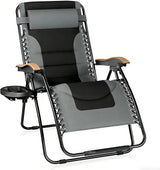 PHI VILLA XXL Oversized Padded Zero Gravity Chair, Foldable Patio Recliner - Photo 1